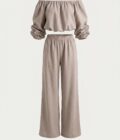 Komplet Off-Shoulder Greige
