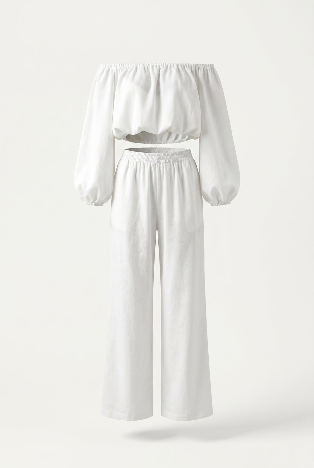 Komplet Off-Shoulder Biały